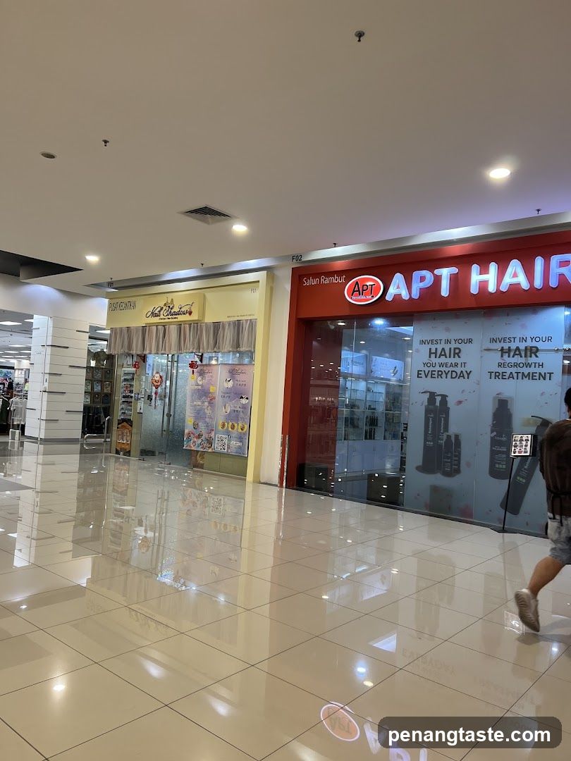 Shopping Mall Interior with Storefronts