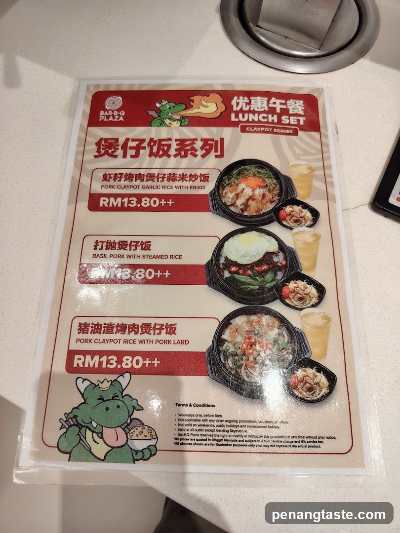 Claypot Series Lunch Set Menu