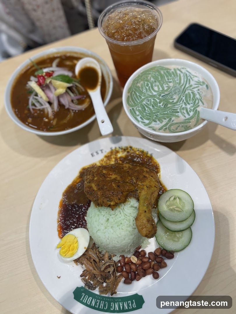 Penang Chendol Meal Spread