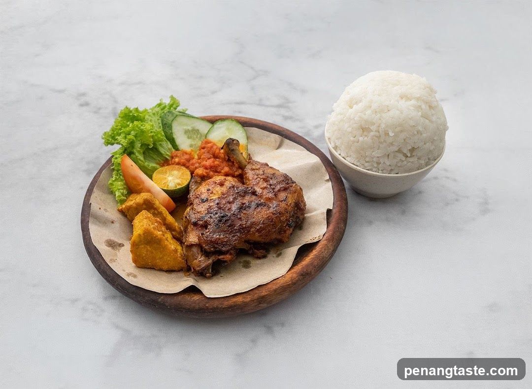 Fried Chicken with Rice and Side Dishes