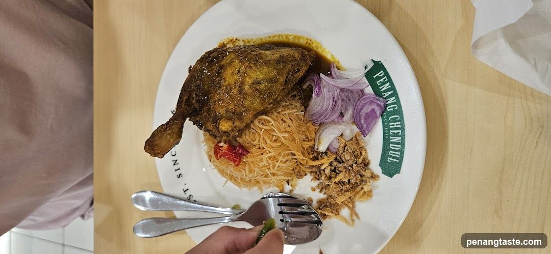 Plate of Chicken Rice with Fried Onions