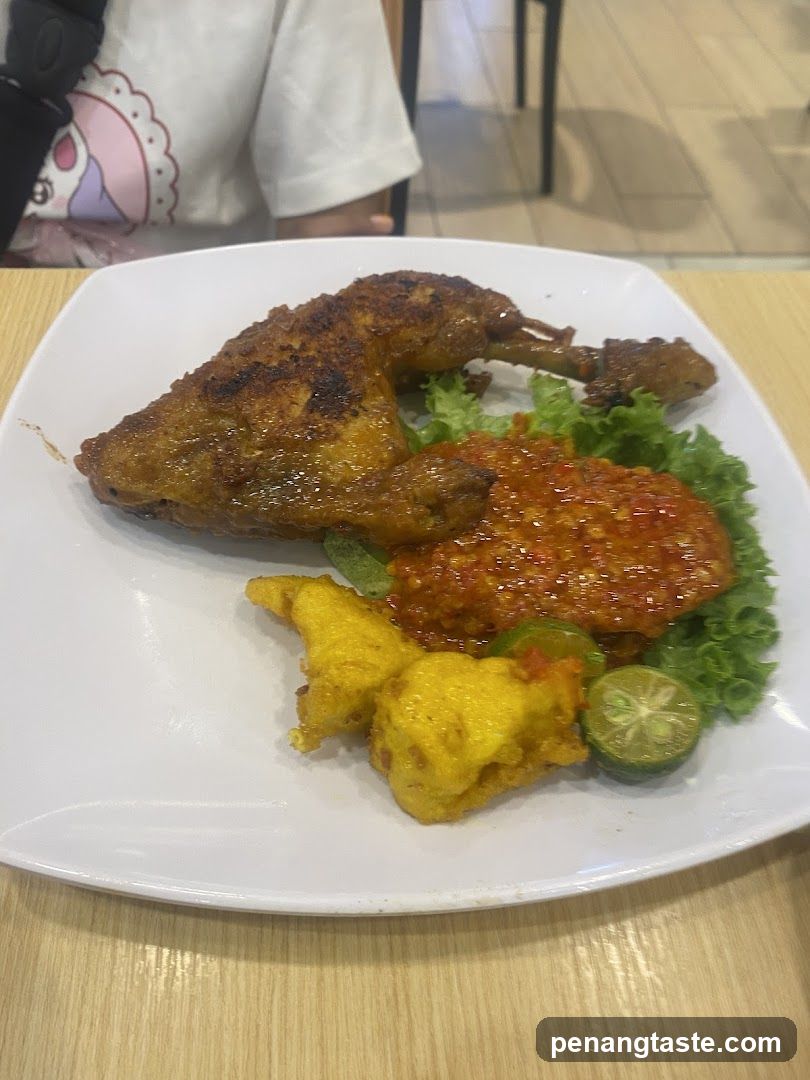 Grilled Chicken with Sambal and Fries