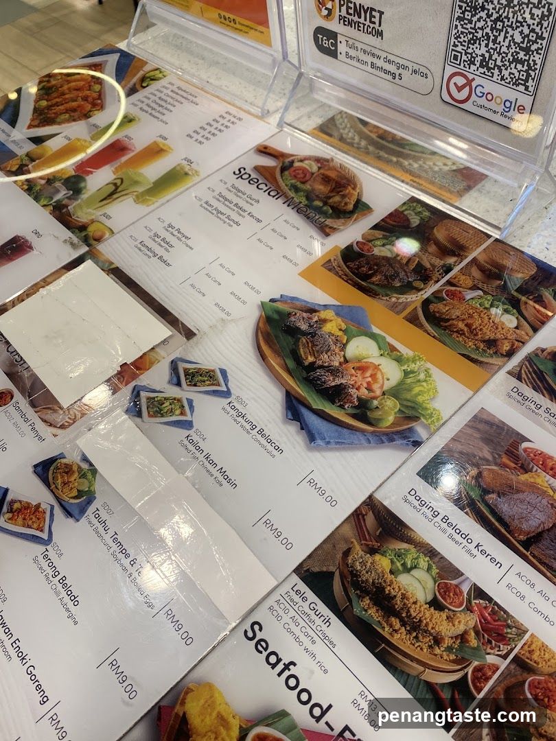 Food Menu Display