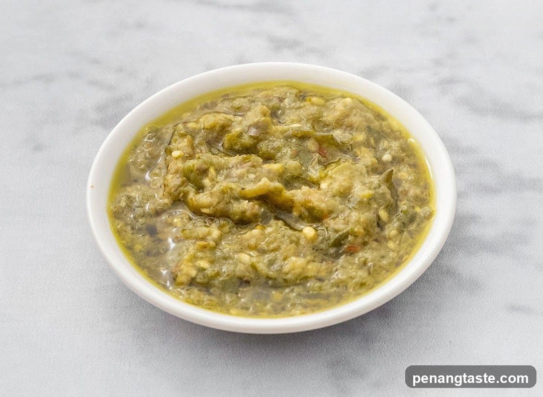 Green Sauce in Bowl