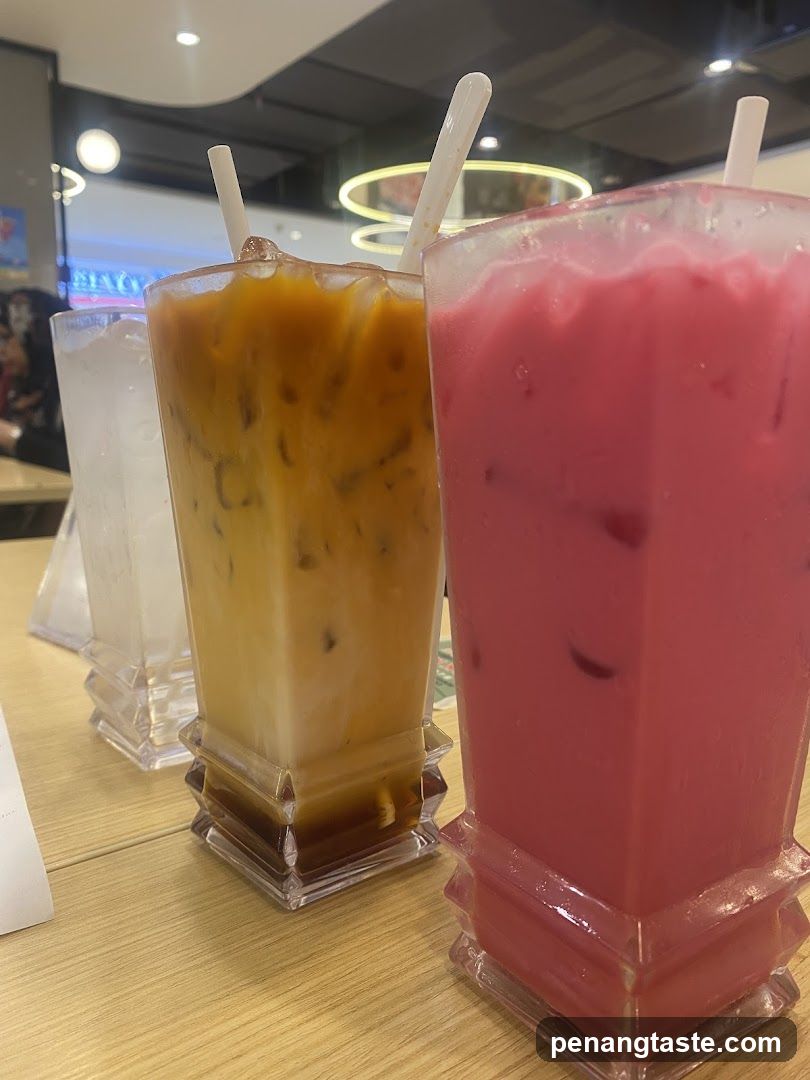 Iced Drinks on a Table
