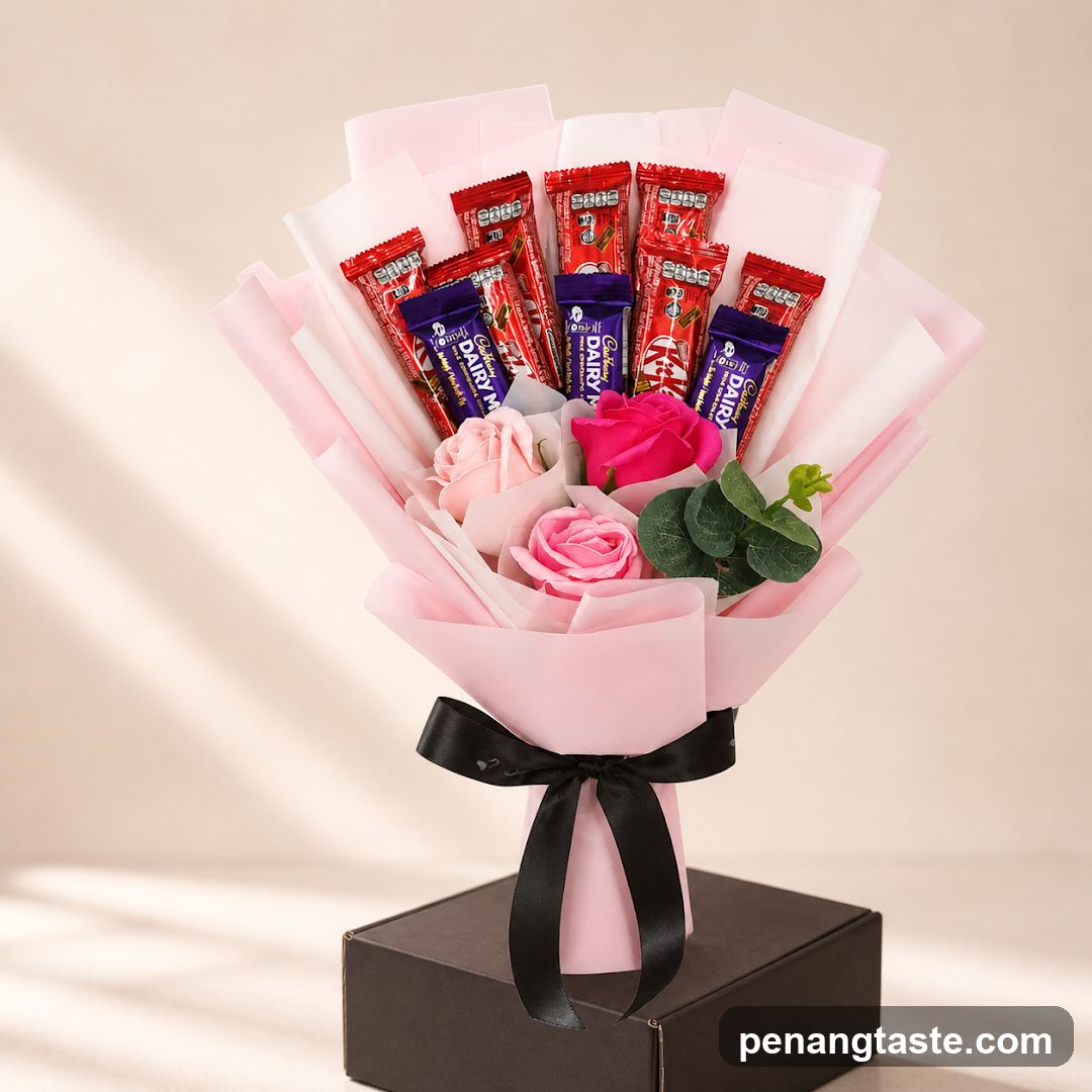 Chocolate and Flower Bouquet