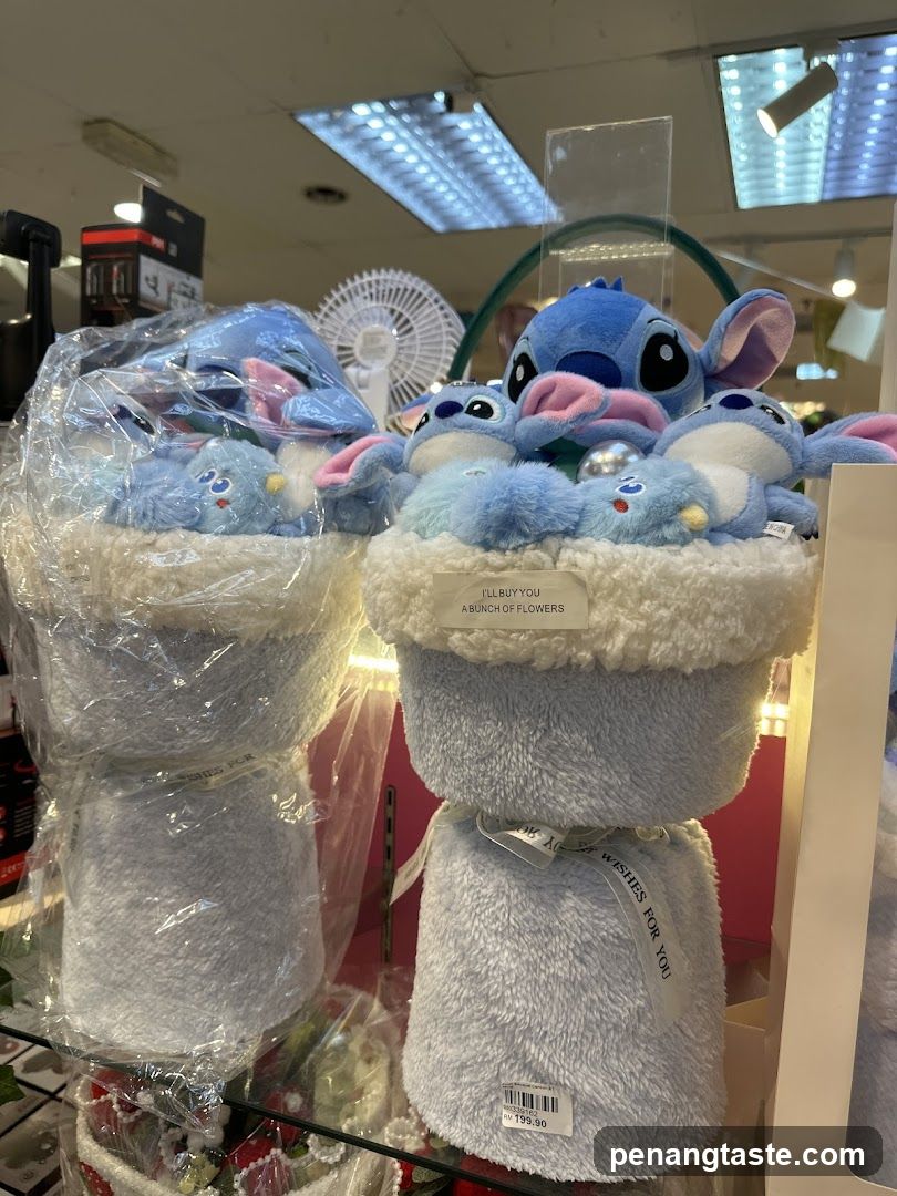 Stitch plush bouquet display