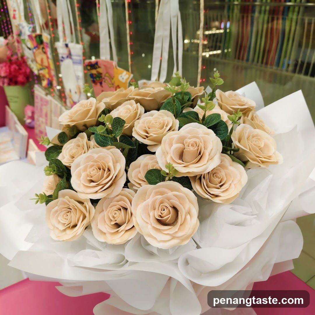 Beige Rose Bouquet