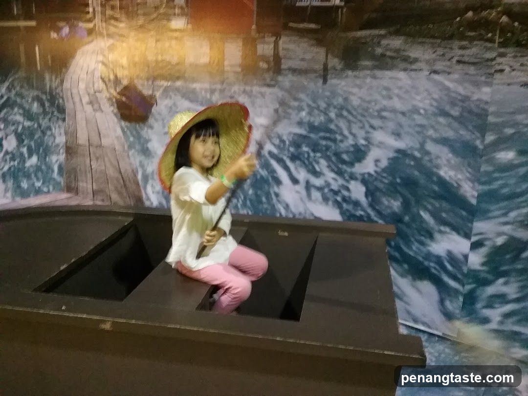 Girl in a boat diorama