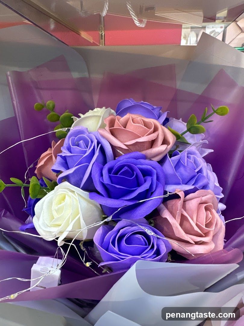 Purple and Pink Rose Bouquet