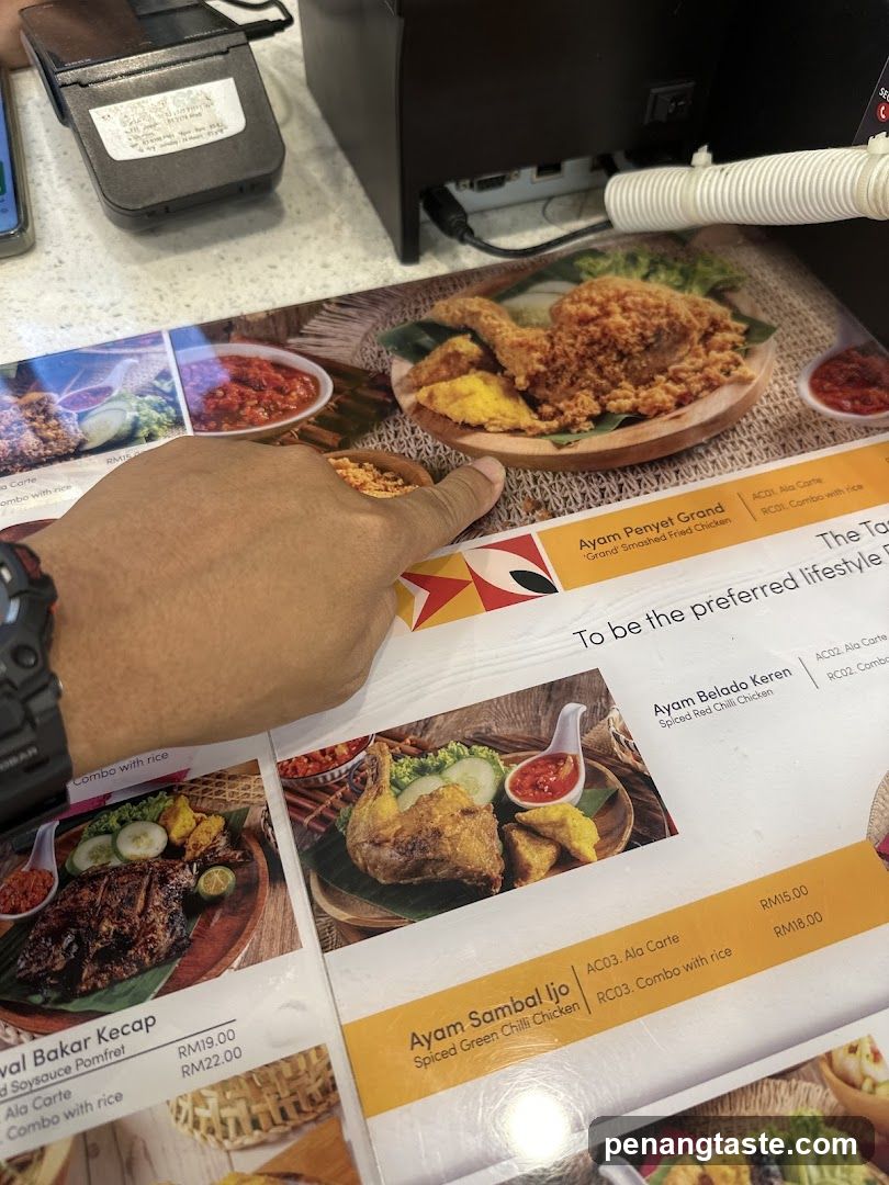 Food Menu Display