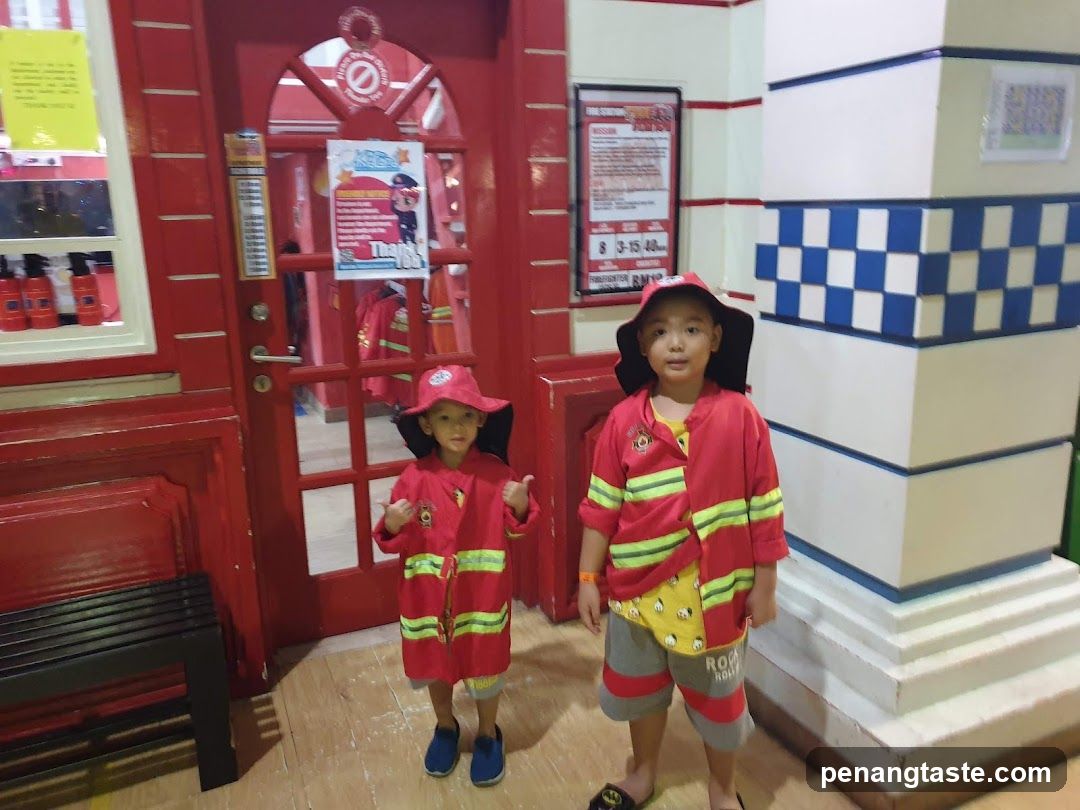 Children in Firefighter Outfits