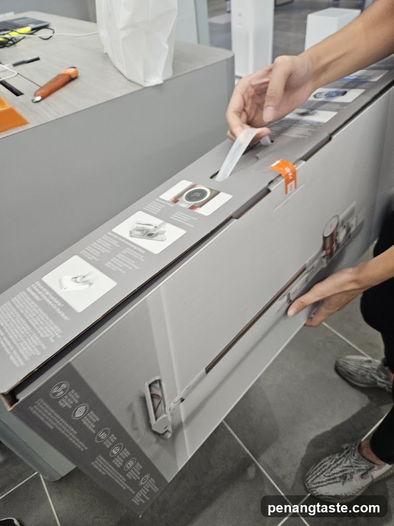 Unboxing a Kitchen Appliance