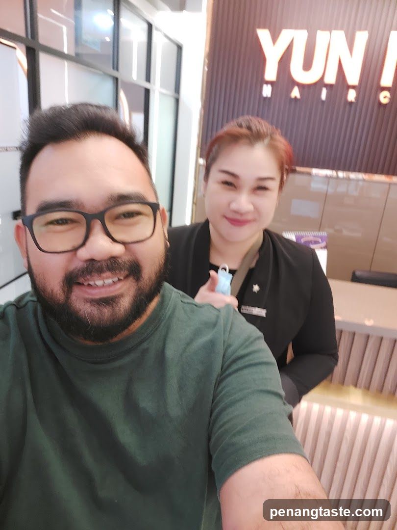 Selfie with Staff at Yun Hair Salon