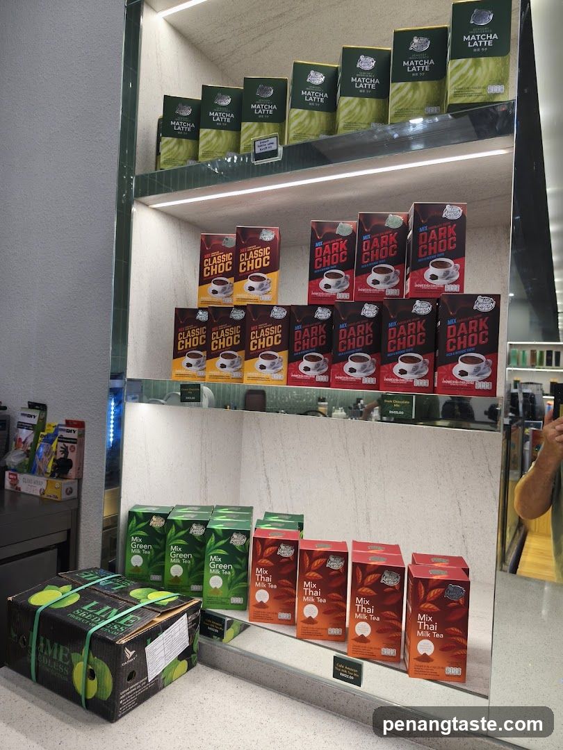 Matcha and Milk Tea Display