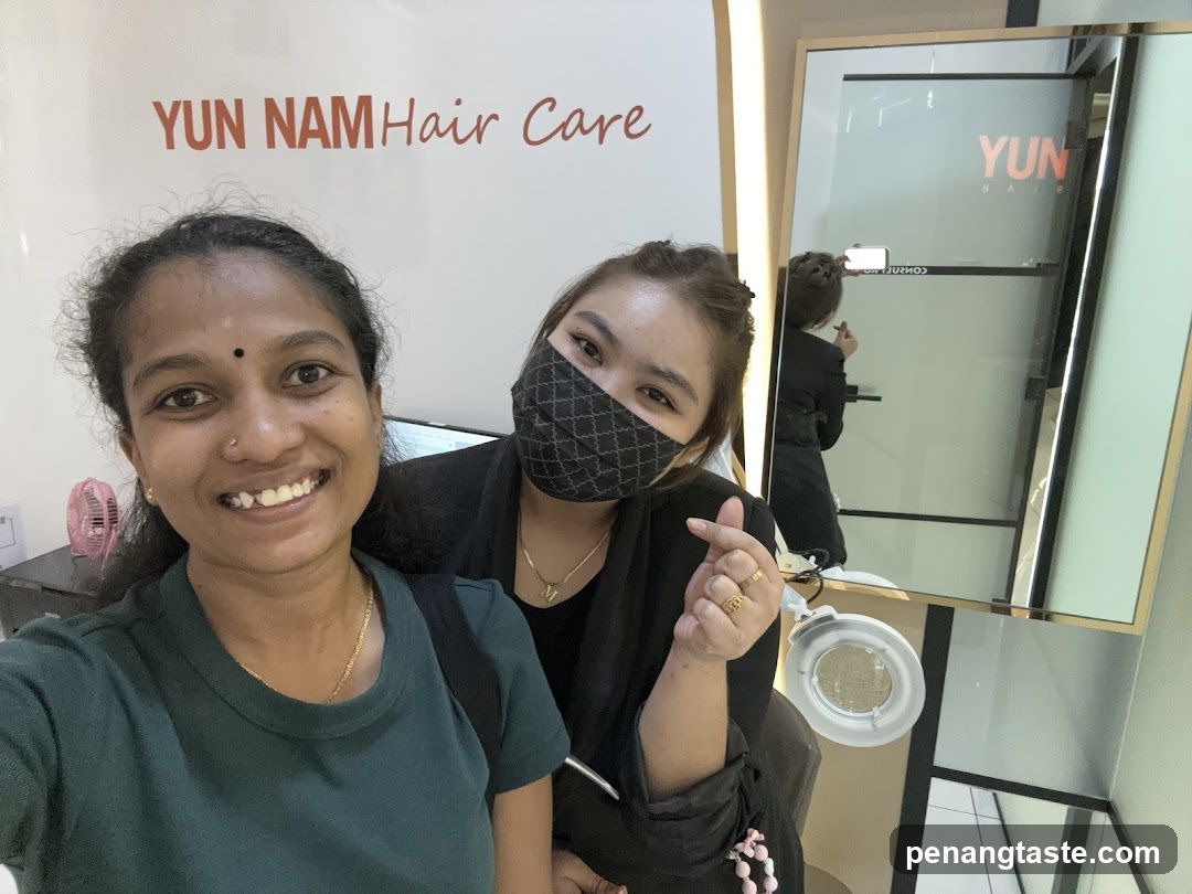 Yun Nam Hair Care Interior Selfie