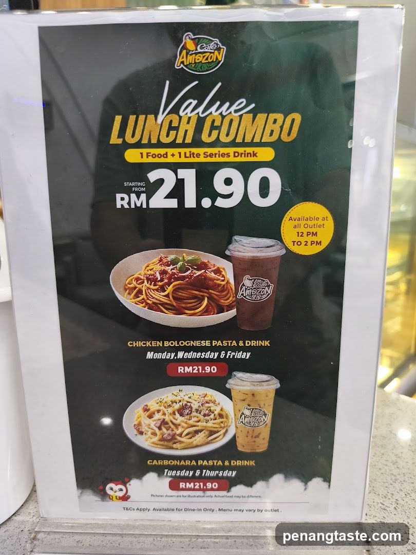 Cafe Amazon Value Lunch Combo Poster