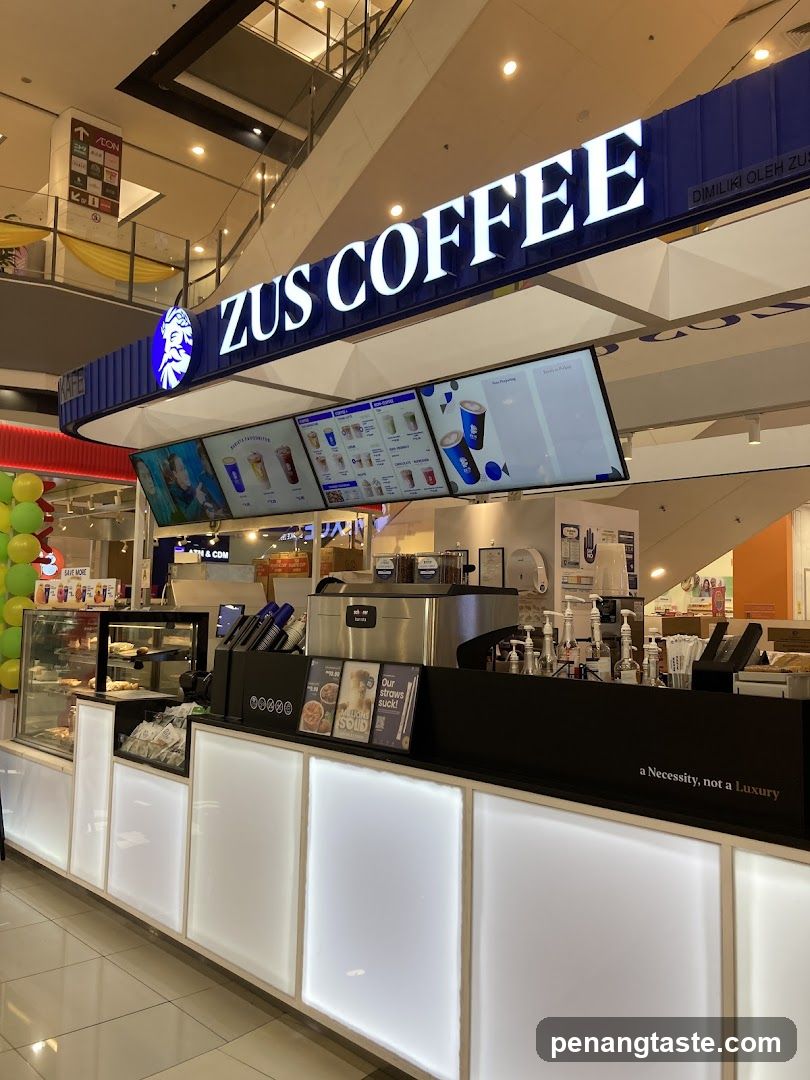Zus Coffee Kiosk Interior