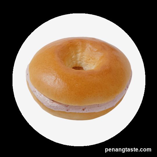Frosted Donut with Pink Filling