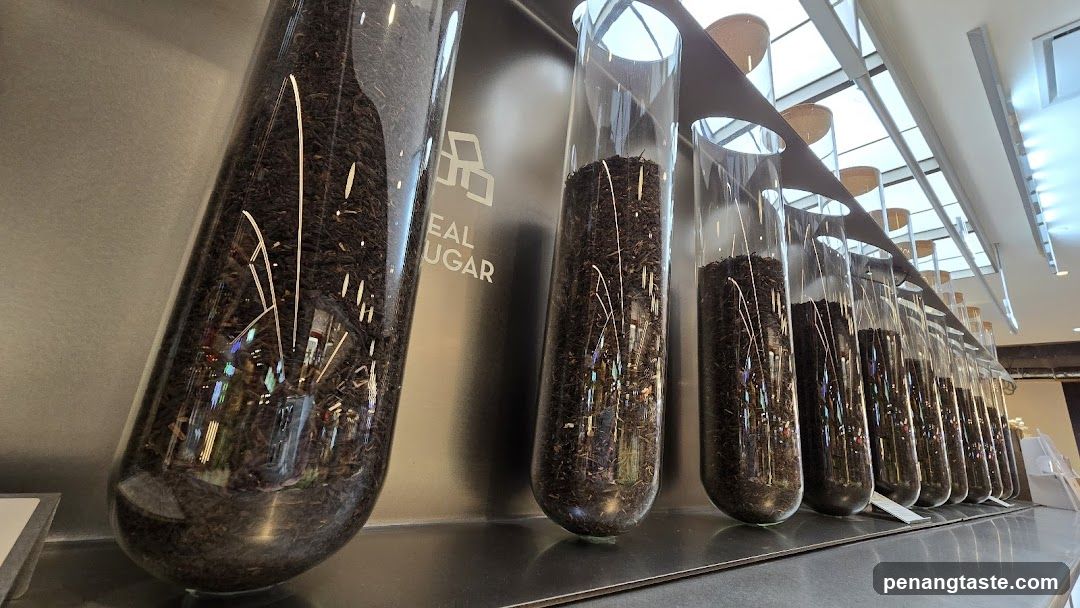 Tea Samples in Glass Vessels