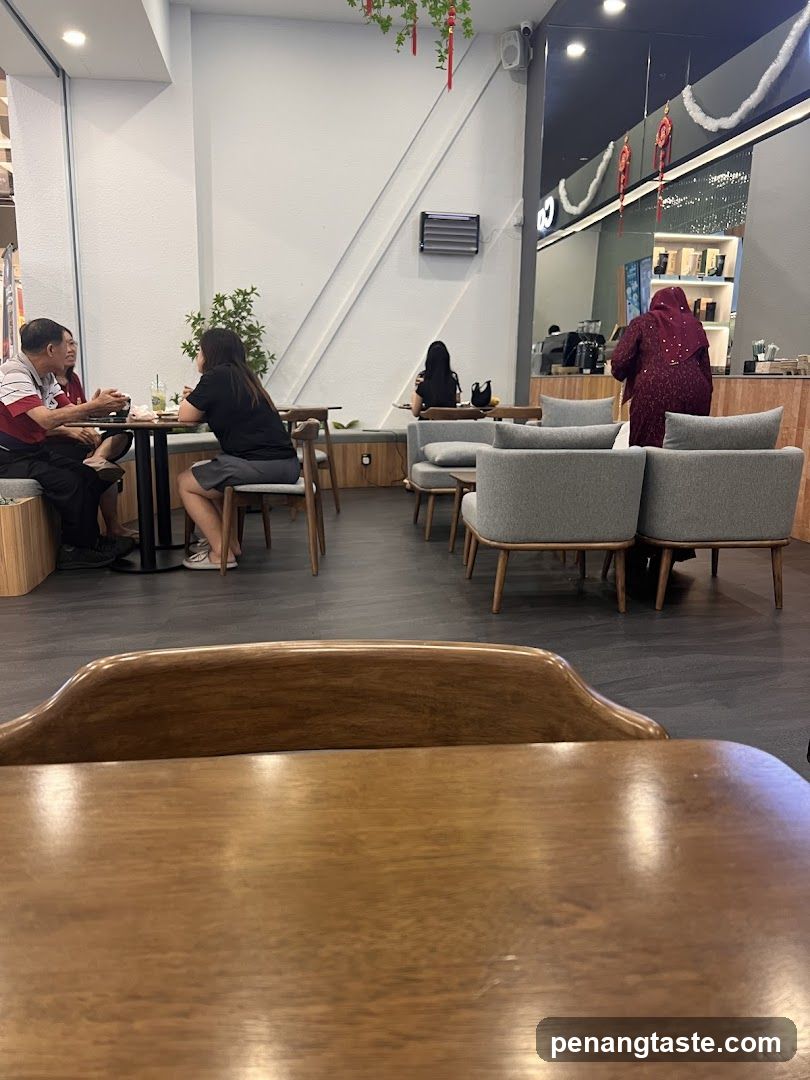 Interior of a modern cafe or restaurant