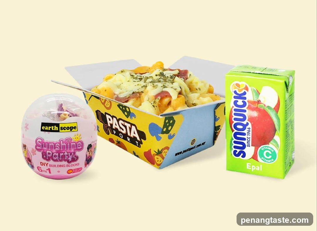 Product Display with Food and Drink