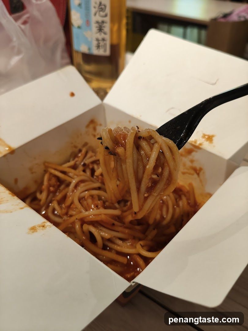 Spaghetti in Takeout Box