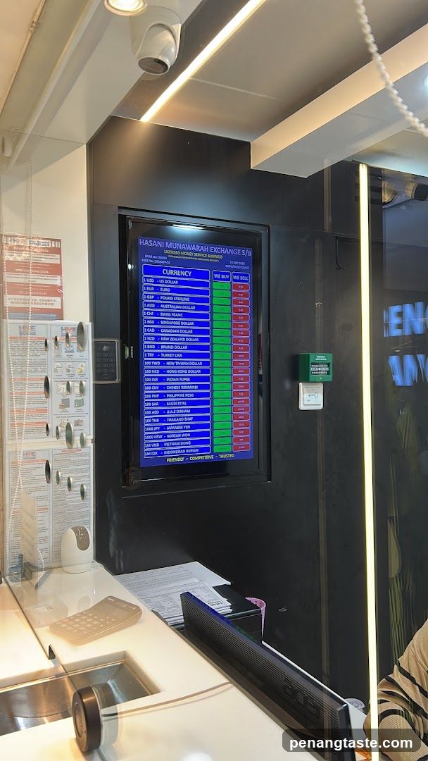 Currency Exchange Counter Interior