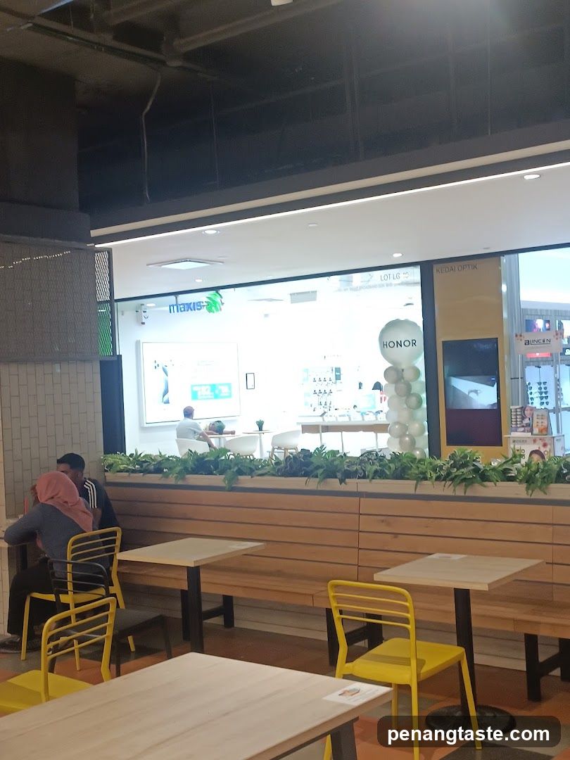 Dining Area with Storefront View