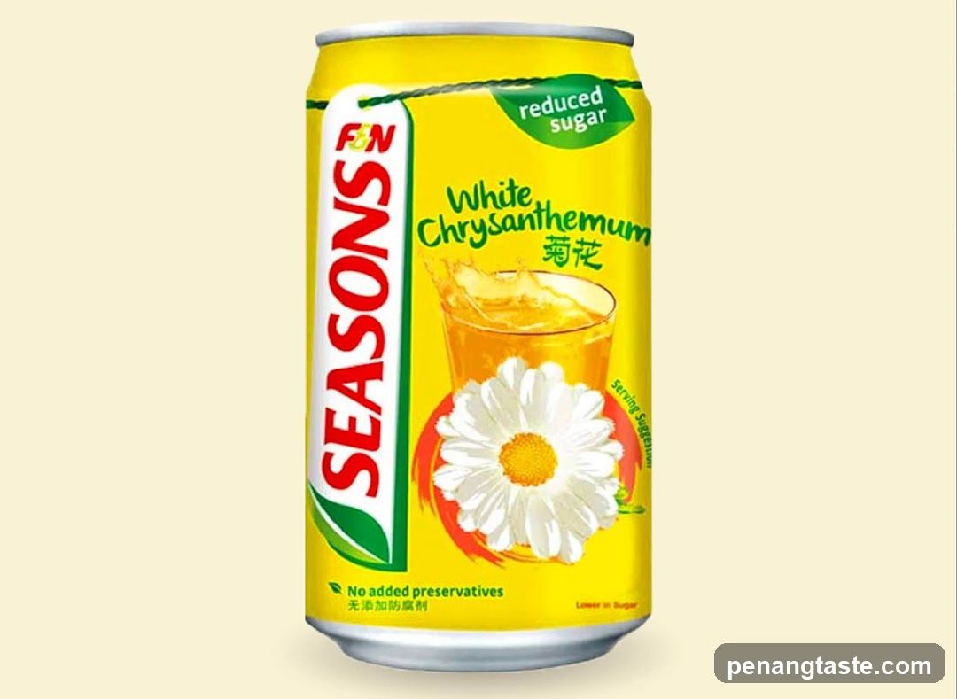 F&N Seasons White Chrysanthemum Drink Can