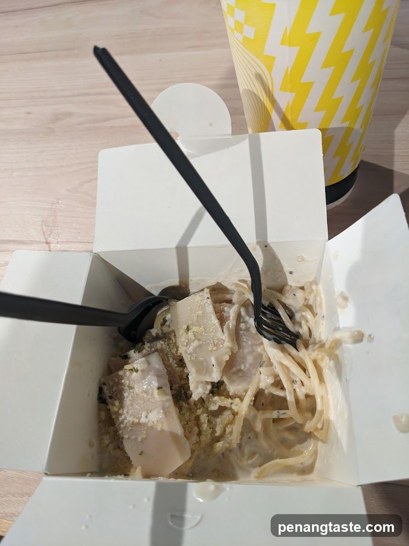 Takeout Meal in White Box