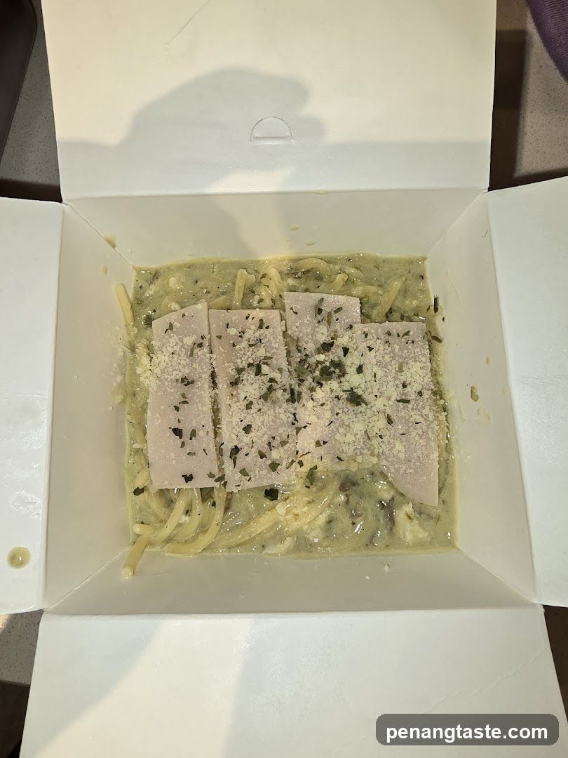 Pasta Dish in Takeout Box