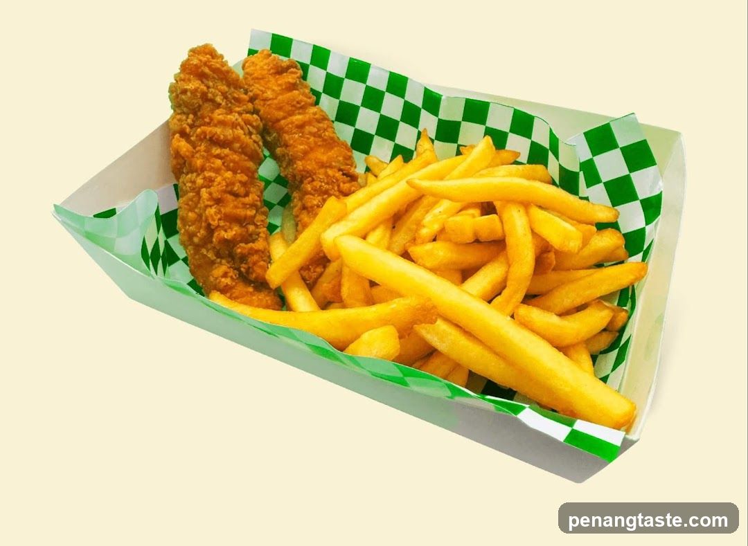 Fried Chicken and Fries