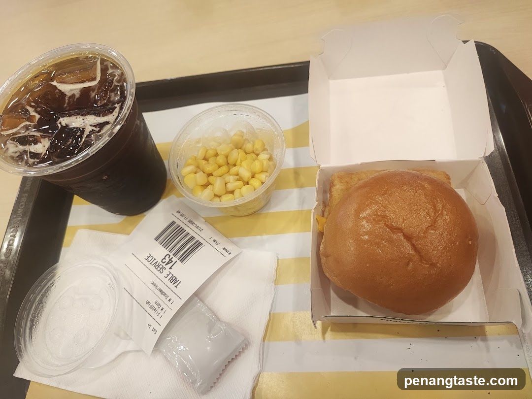 Fast Food Meal on Tray