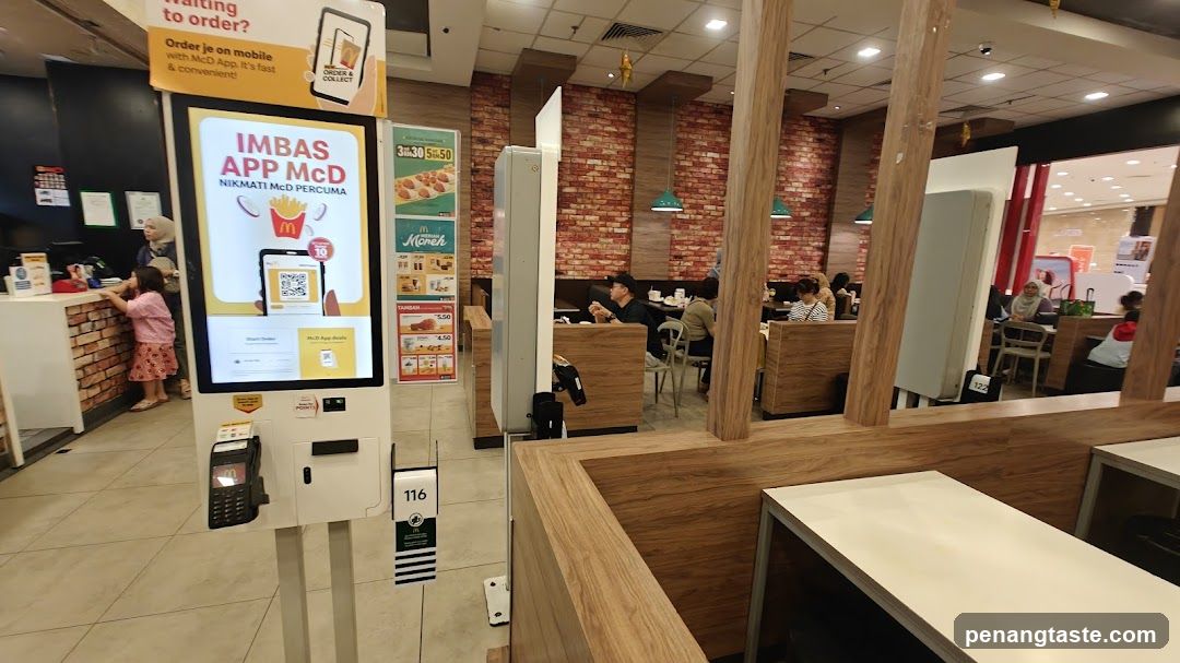McDonald's Interior with Self-Ordering Kiosk