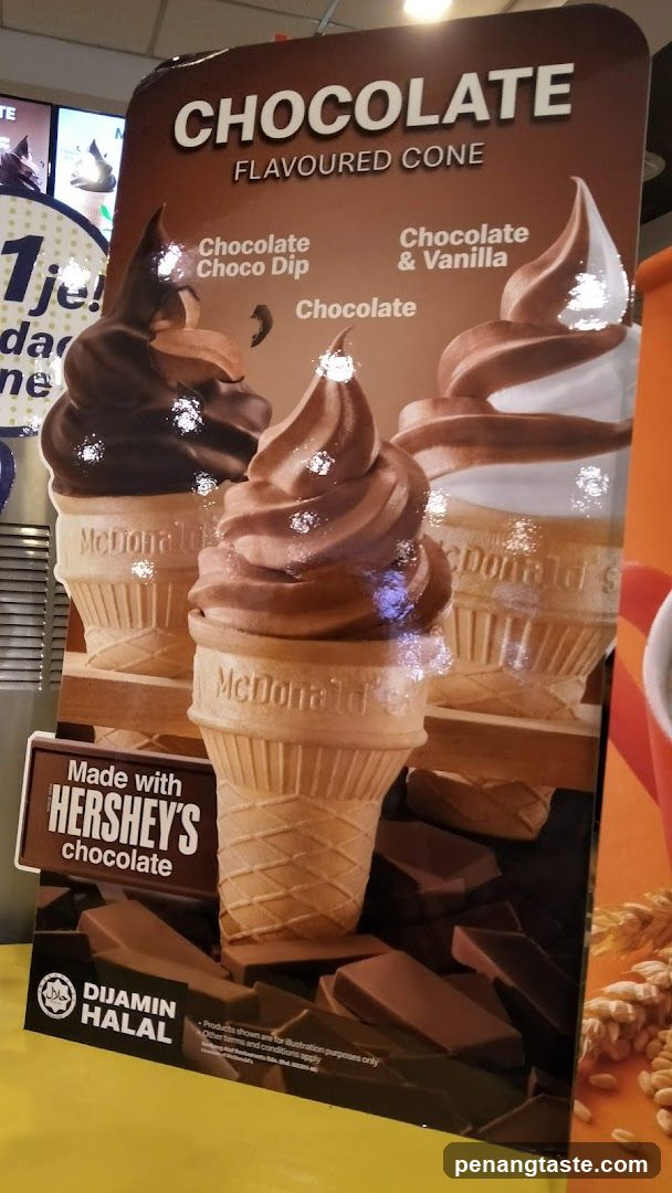 Chocolate Flavored Cone Display