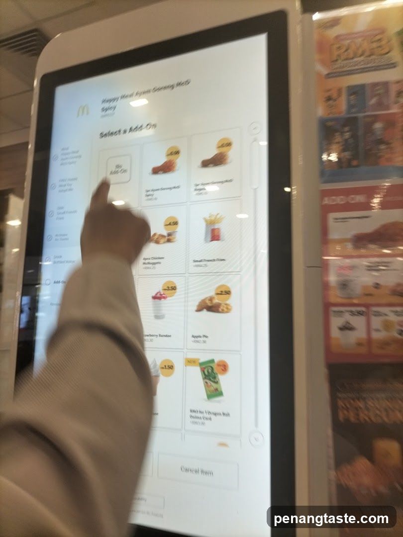McDonald's Kiosk Screen