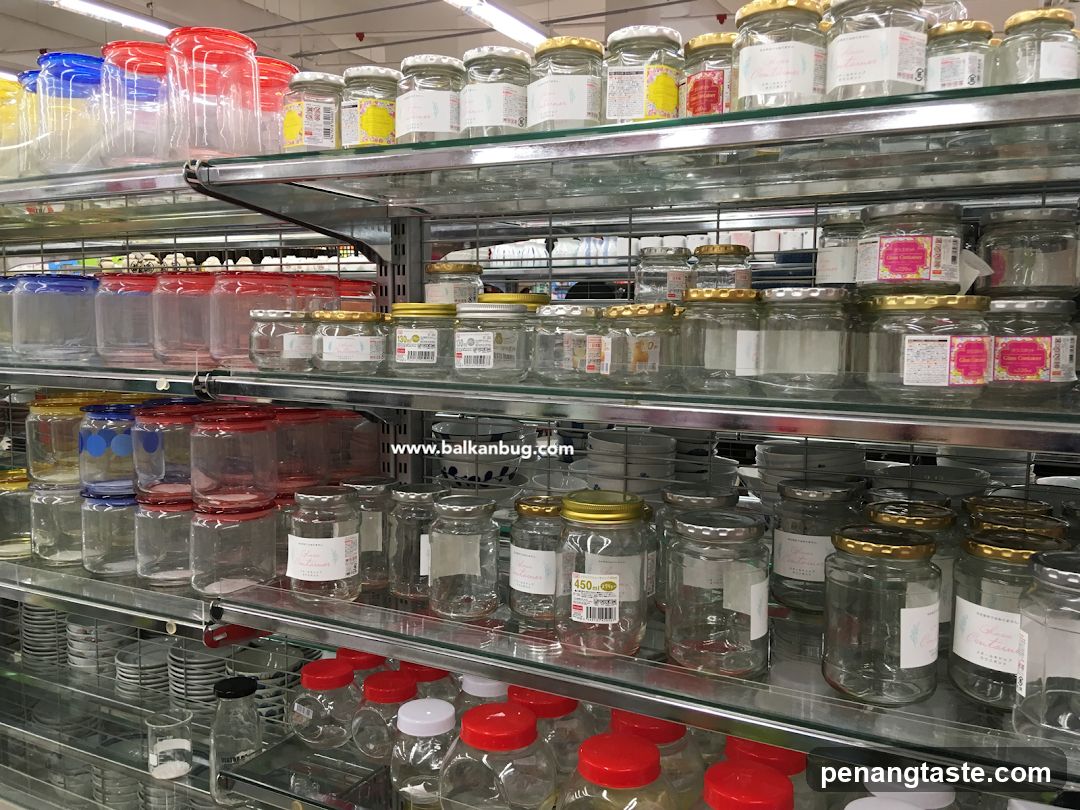 Glass Jars and Containers Display