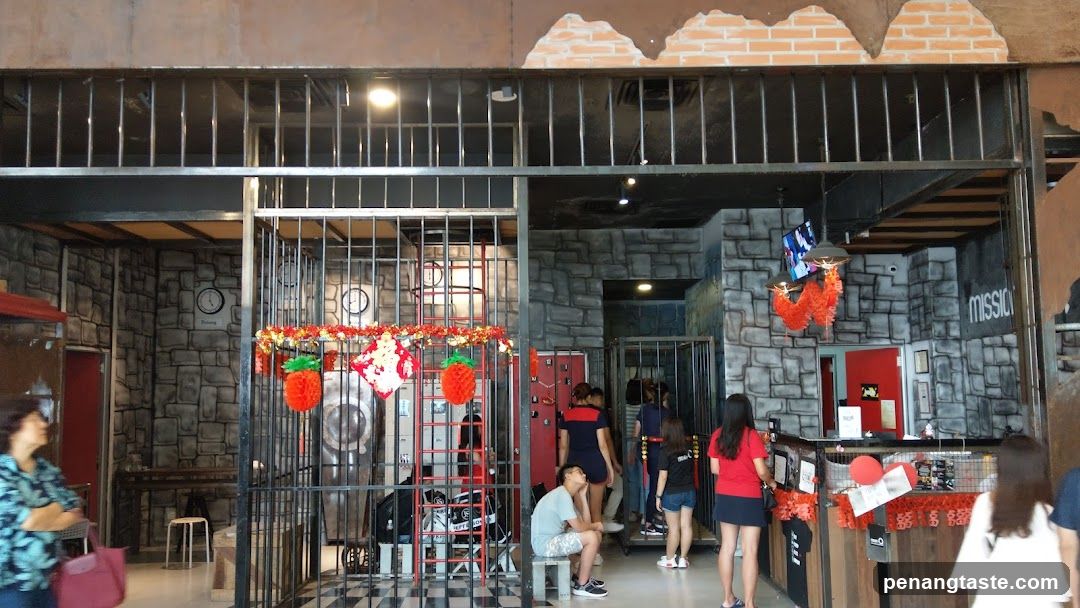 Interior of a themed restaurant or cafe