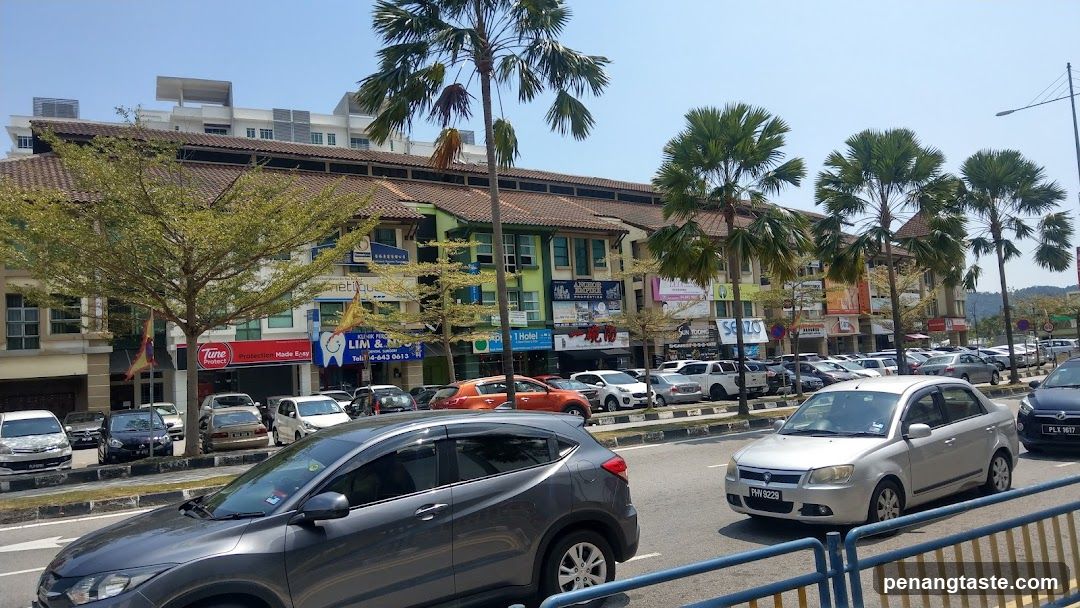 Street Scene with Shops and Cars