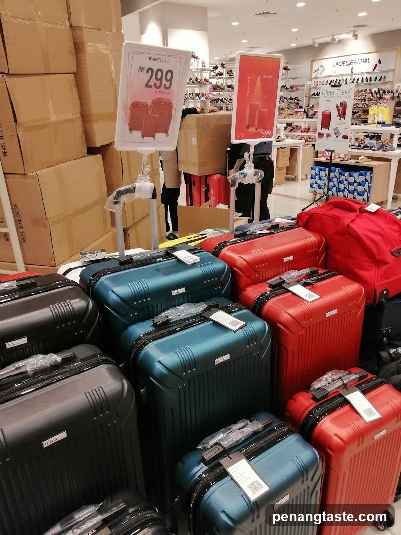 Suitcase Display in Store