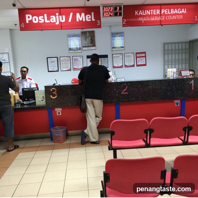 Post Office Counter Scene