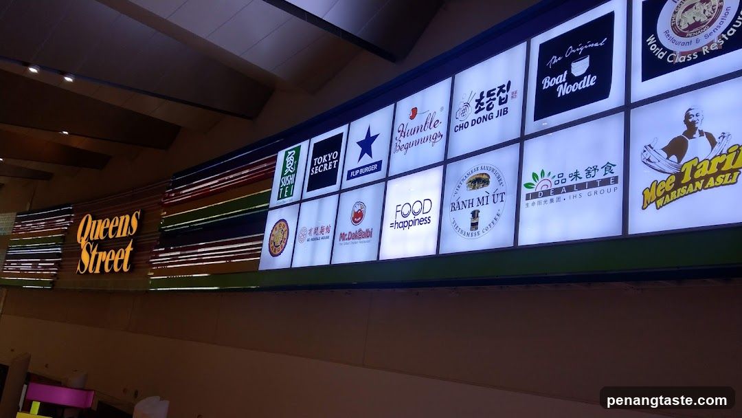Queens Street Food Court Signage