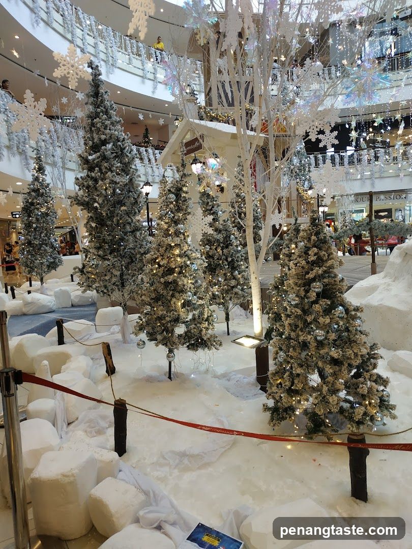 Christmas display in shopping mall