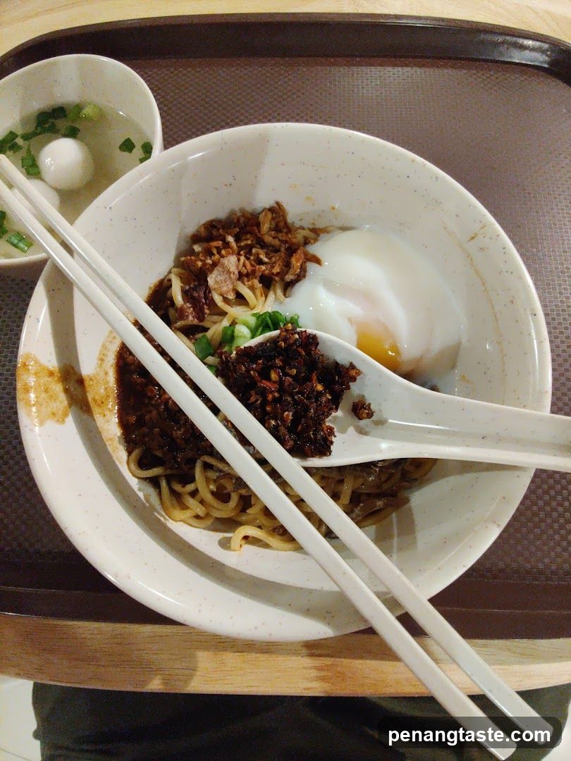 Noodle Bowl with Egg and Chili Paste
