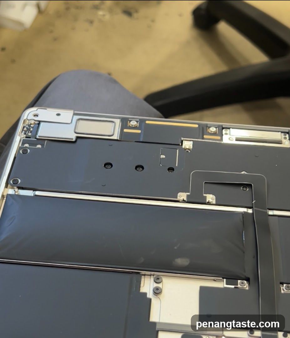 Disassembled Laptop Interior
