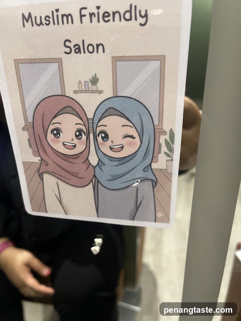 Muslim Friendly Salon Sign