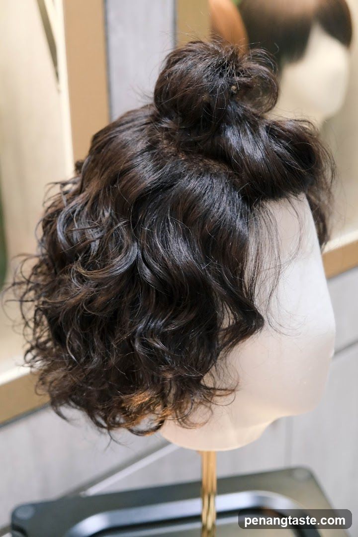 Wig Display on Mannequin Head