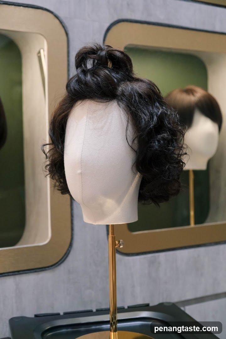 Wig Display on Mannequin Head