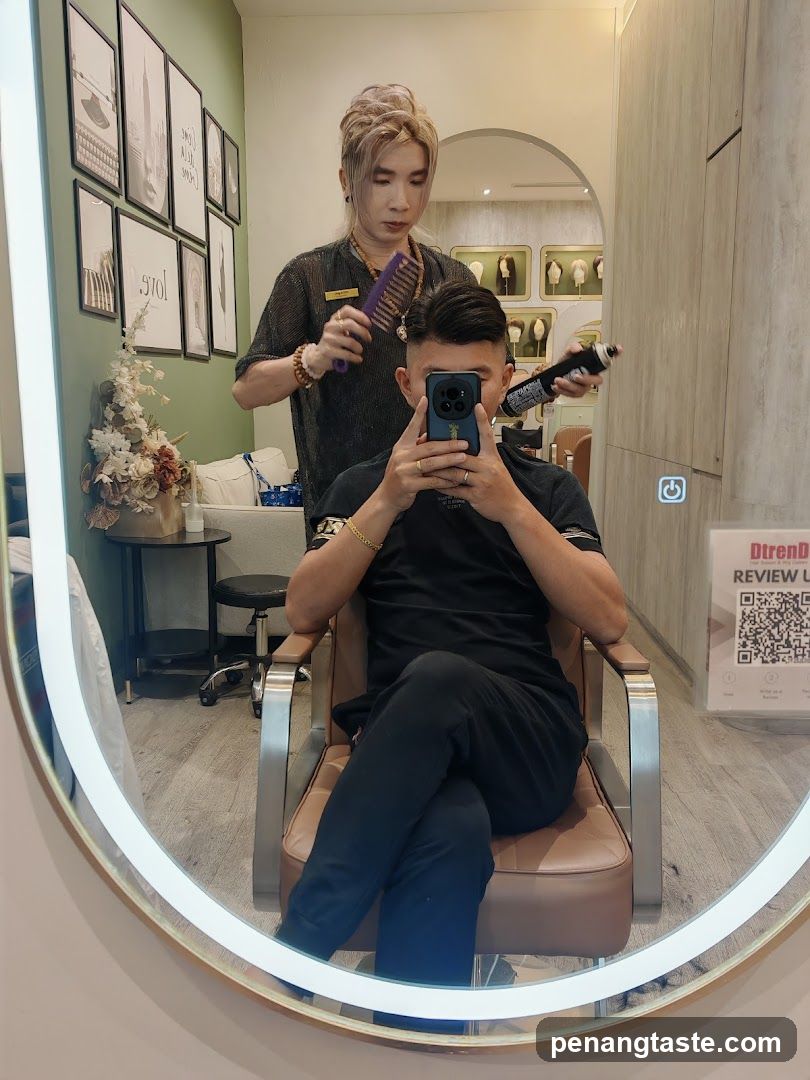 Hair Salon Interior Reflection